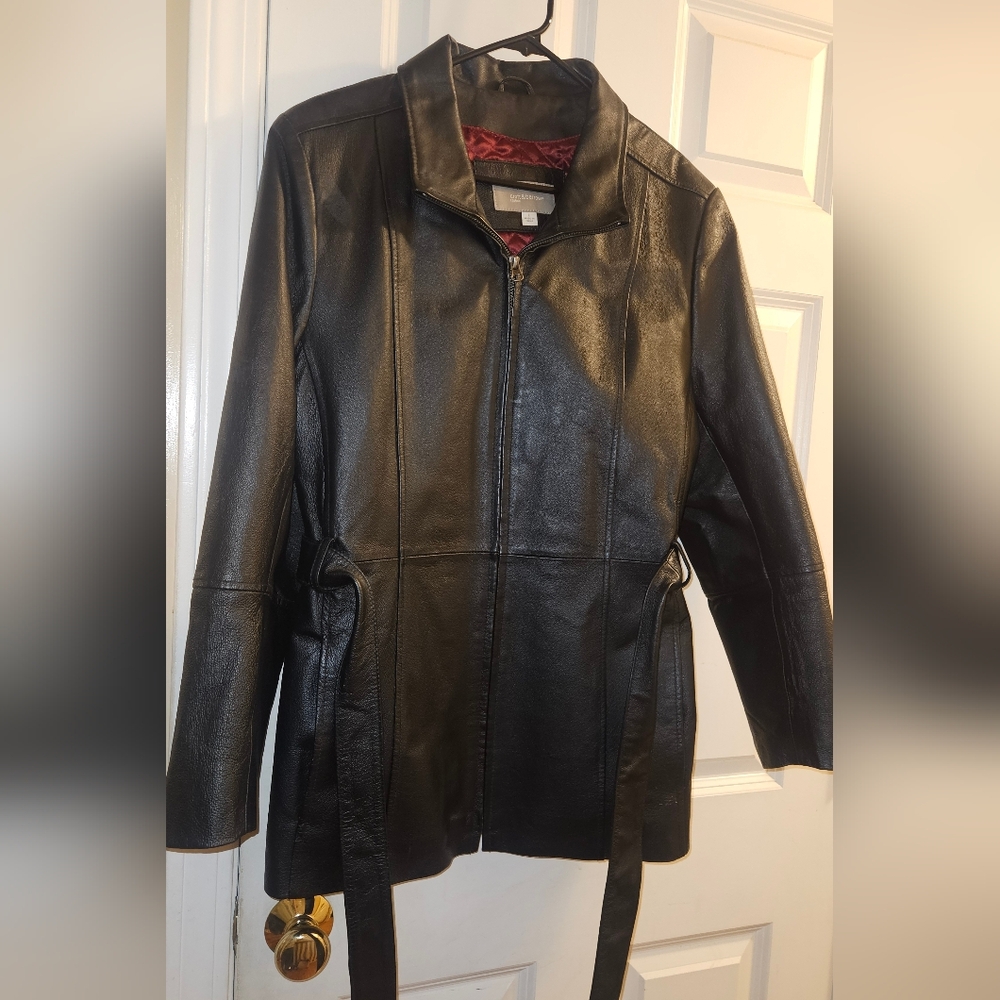 Large Women's Croft & Barrow Leather Jacket